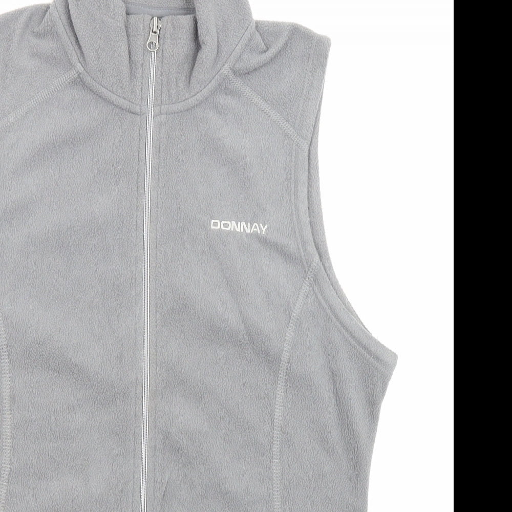 Donnay Womens Grey Gilet Jacket Size 12 Zip