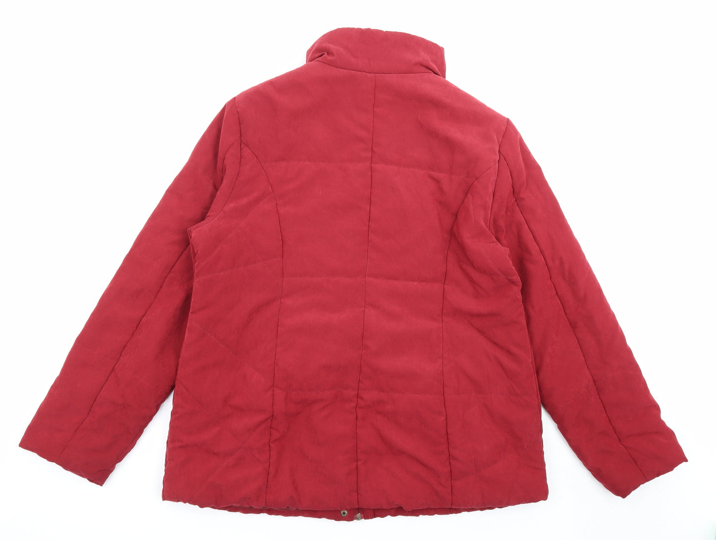 BHS Womens Red Jacket Size 16 Zip