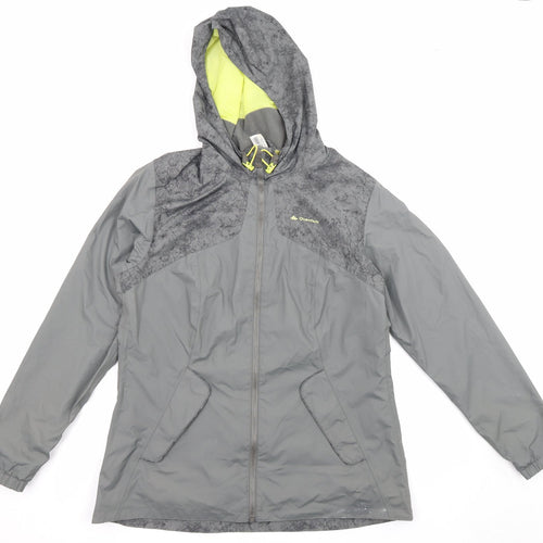 Quechua Womens Green Jacket Size L Zip