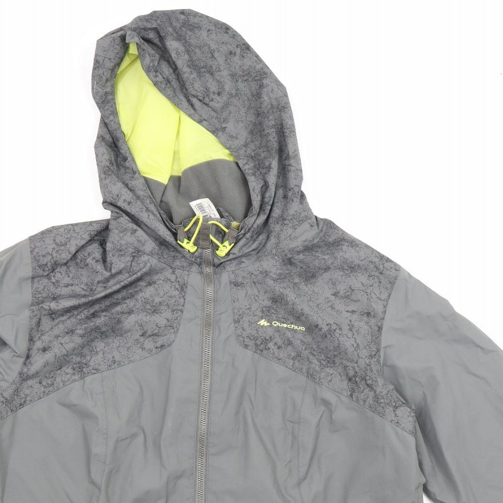 Quechua Womens Green Jacket Size L Zip