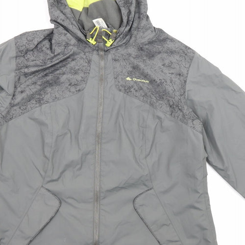 Quechua Womens Green Jacket Size L Zip