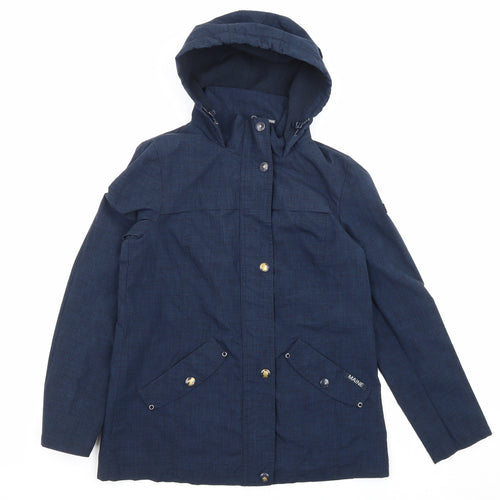 Maine Womens Blue Jacket Size 10 Zip
