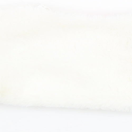 Cutey Couture Girls Ivory Basic Jacket Jacket Size 6-9 Months Button - Faux Fur, Size 6-12