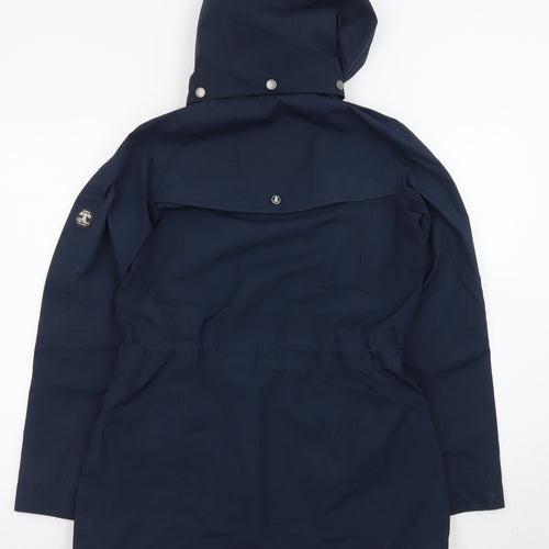 Barbara Womens Blue Jacket Size 10 Zip
