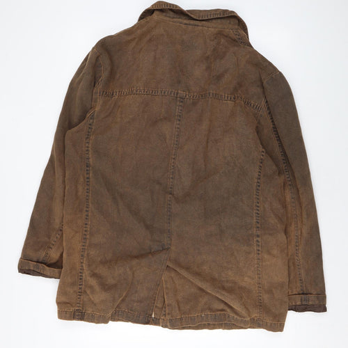 Pearlwood Mens Brown Jacket Size XL Button
