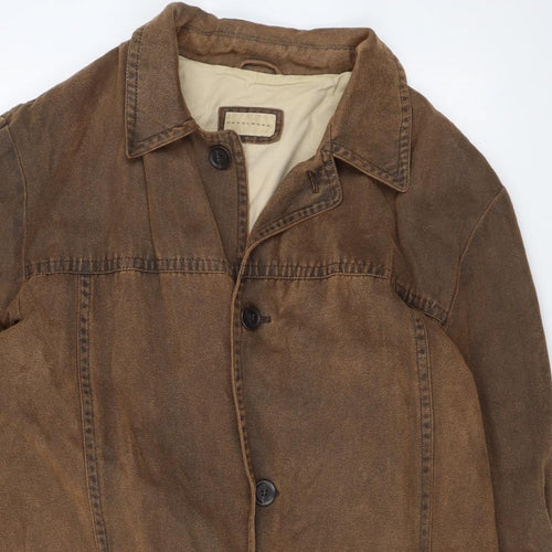 Pearlwood Mens Brown Jacket Size XL Button