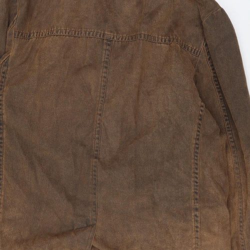 Pearlwood Mens Brown Jacket Size XL Button