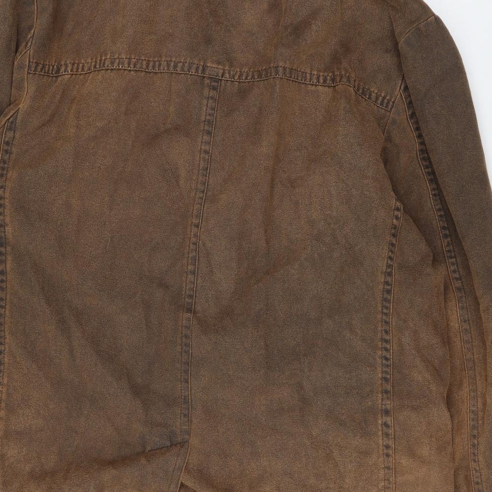 Pearlwood Mens Brown Jacket Size XL Button