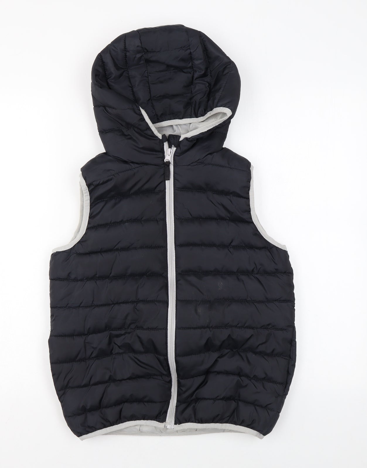 YFK Boys Black Gilet Coat Size 10-11 Years Zip