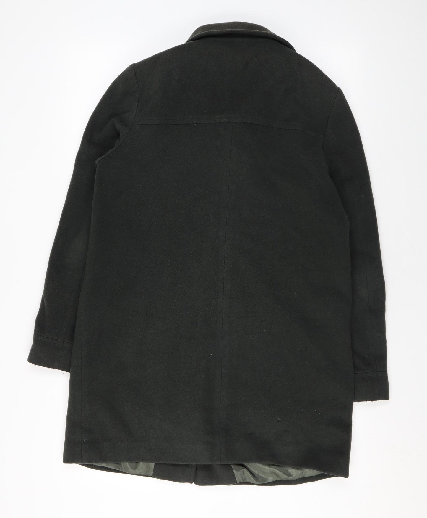 Viyella Womens Green Overcoat Coat Size 10 Zip