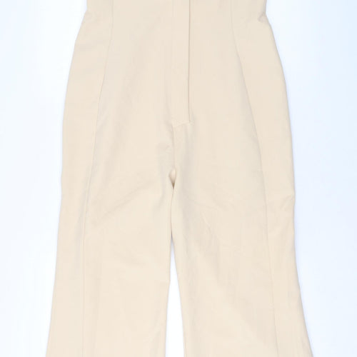 ASOS Womens Beige Polyester Jumpsuit One-Piece Size 12 L32 in Pullover