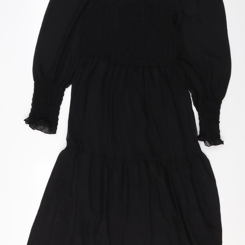 Quiz Womens Black Polyester A-Line Size 14 Off the Shoulder Pullover