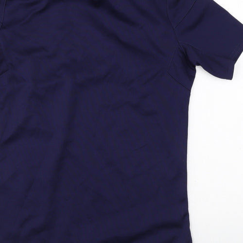 Everton Boys Purple Striped Polyester Basic T-Shirt Size XL Round Neck Pullover - Football Shirt