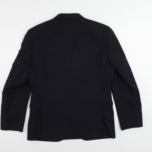 NEXT Mens Blue Polyester Jacket Suit Jacket Size 40 Regular