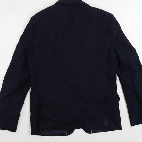Scotch & Soda Mens Blue Linen Jacket Blazer Size 42 Regular