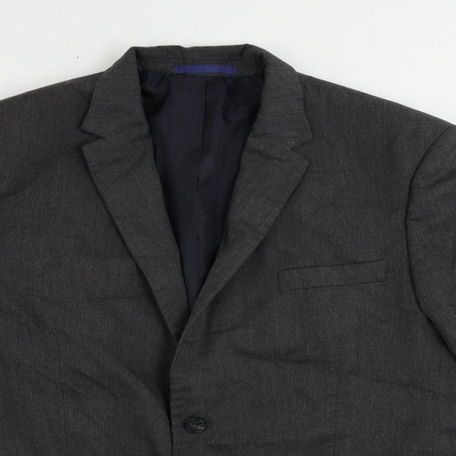 Marks and Spencer Mens Grey Polyester Jacket Suit Jacket Size 44 Regular
