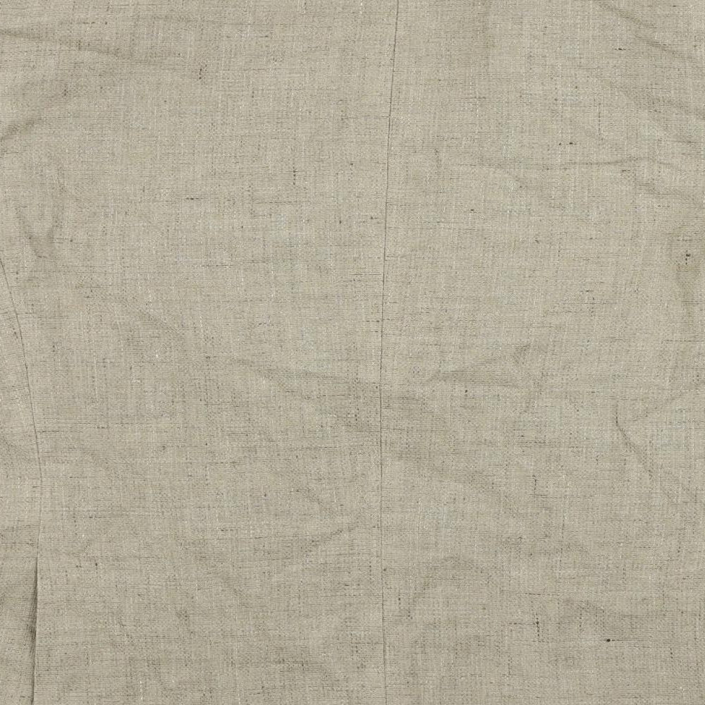 Marks and Spencer Mens Beige Linen Jacket Blazer Size 40 Regular