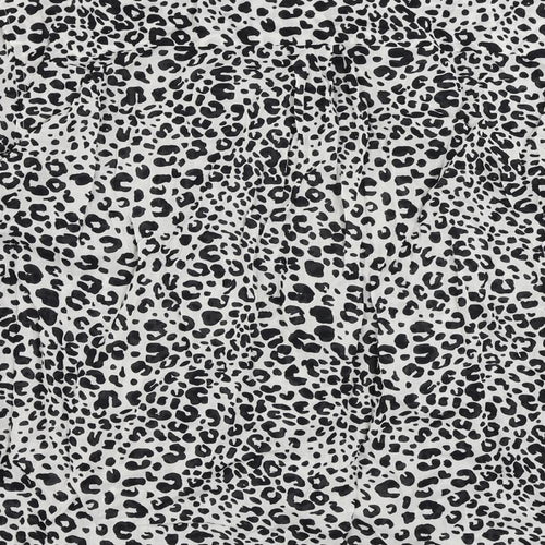 Marks and Spencer Womens Black Animal Print Cotton Basic Button-Up Size 20 Collared
