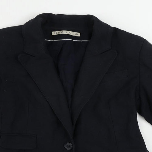 Kookai Womens Blue Jacket Blazer Size 8 Button
