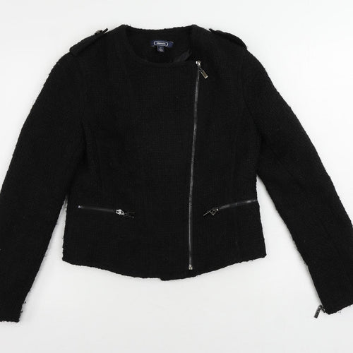 Amphora Womens Black Jacket Size S Zip