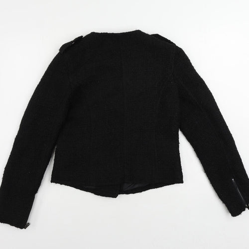 Amphora Womens Black Jacket Size S Zip