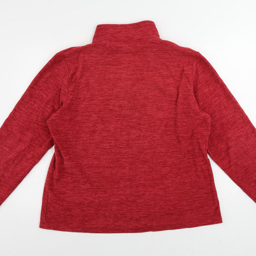 HiGear Womens Red Polyester Pullover Sweatshirt Size 18 Zip