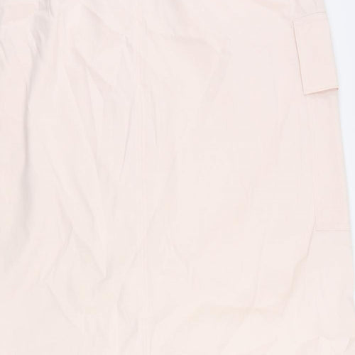 Marks and Spencer Womens Pink Polyester Cargo Skirt Size 20 Drawstring