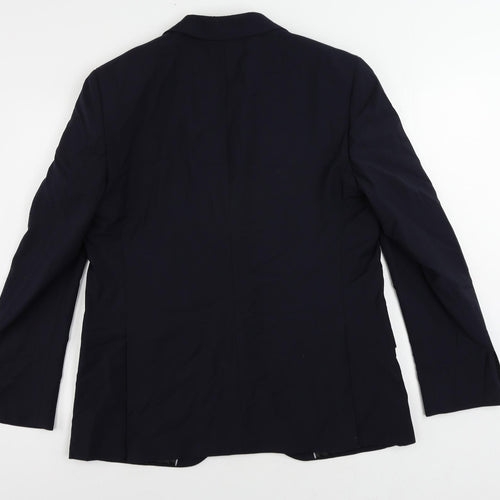 Autograph Mens Blue Wool Jacket Suit Jacket Size 42 Regular