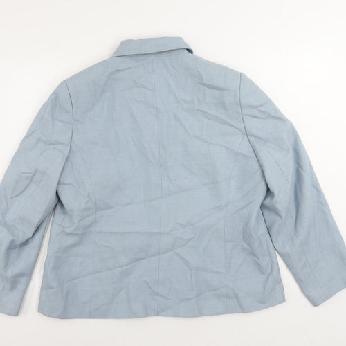 Smith Collection Womens Blue Jacket Blazer Size 20 Button