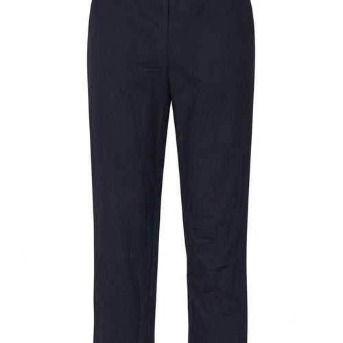 Marks and Spencer Womens Black Viscose Trousers Size 10 L24.5 in Regular Zip