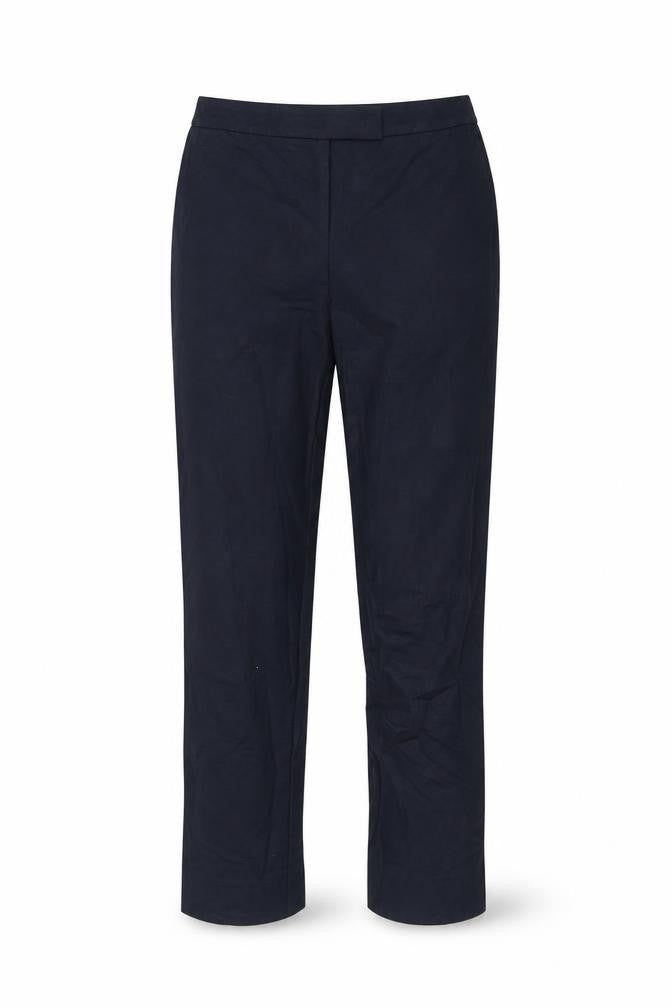 Marks and Spencer Womens Black Viscose Trousers Size 10 L24.5 in Regular Zip