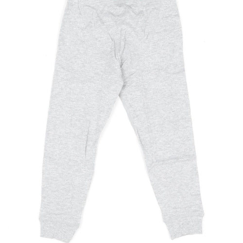 Marks and Spencer Girls Grey Cotton Pedal Pusher Trousers Size 3-4 Years Regular Pullover - Thermal Legging