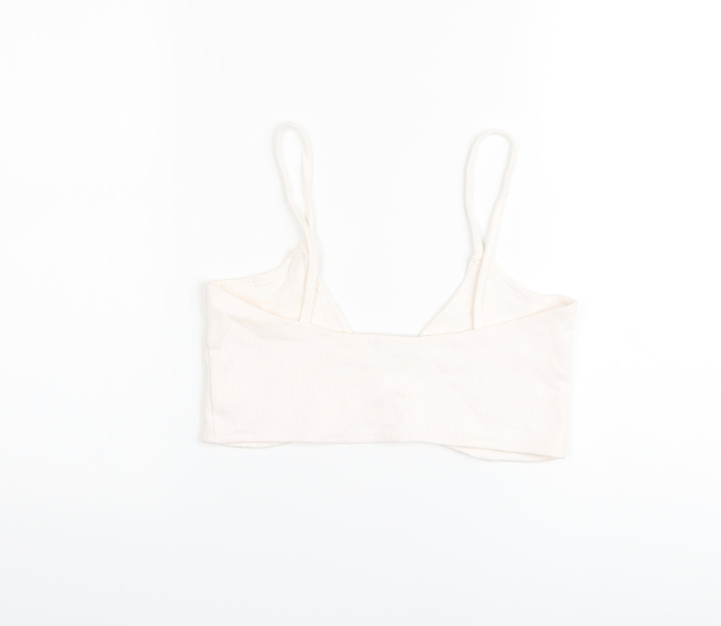 Missguided Womens Pink Polyester Cropped Tank Size 12 V-Neck