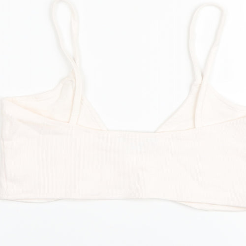 Missguided Womens Pink Polyester Cropped Tank Size 12 V-Neck