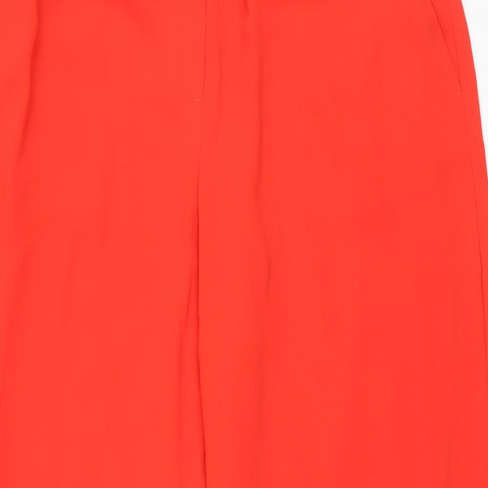 Marks and Spencer Womens Red Polyester Trousers Size 20 L26 in Regular Drawstring