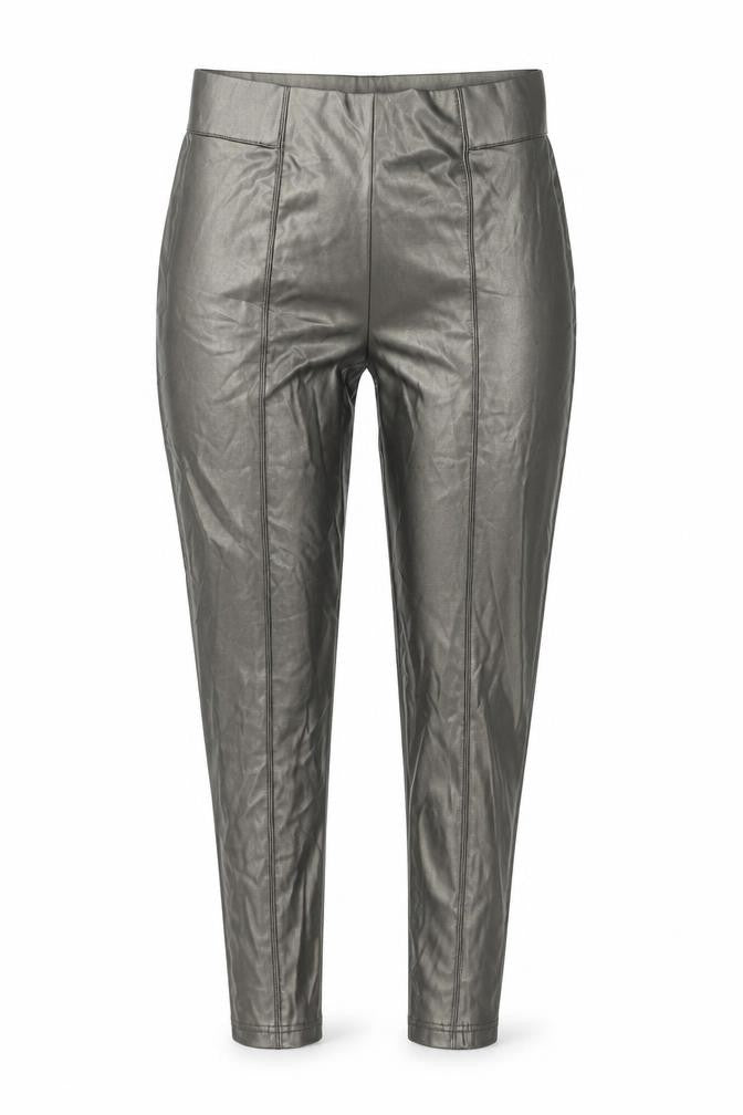 Marks and Spencer Womens Gold Polyester Jegging Trousers Size 8 L25 in Regular