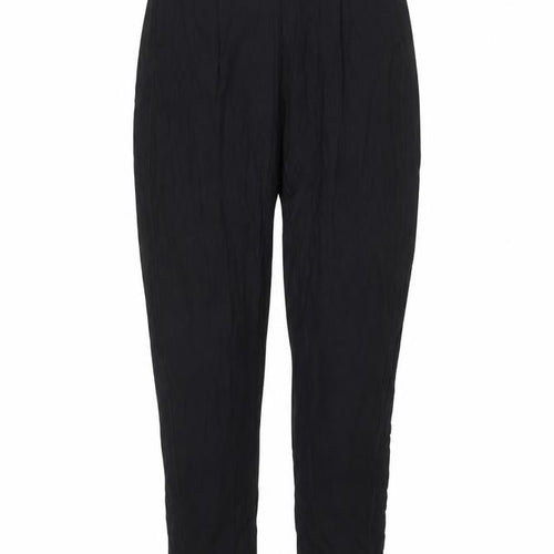 Marks and Spencer Womens Black Viscose Trousers Size 6 L27 in Regular