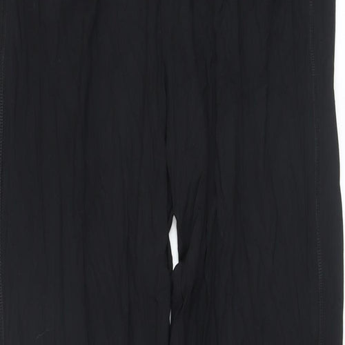 Marks and Spencer Womens Black Viscose Trousers Size 6 L27 in Regular