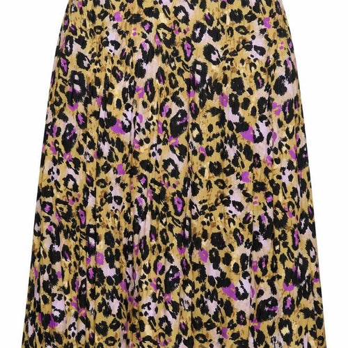 Marks and Spencer Womens Multicoloured Animal Print Polyester Pleated Skirt Size 20