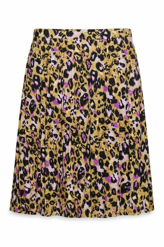 Marks and Spencer Womens Multicoloured Animal Print Polyester Pleated Skirt Size 20