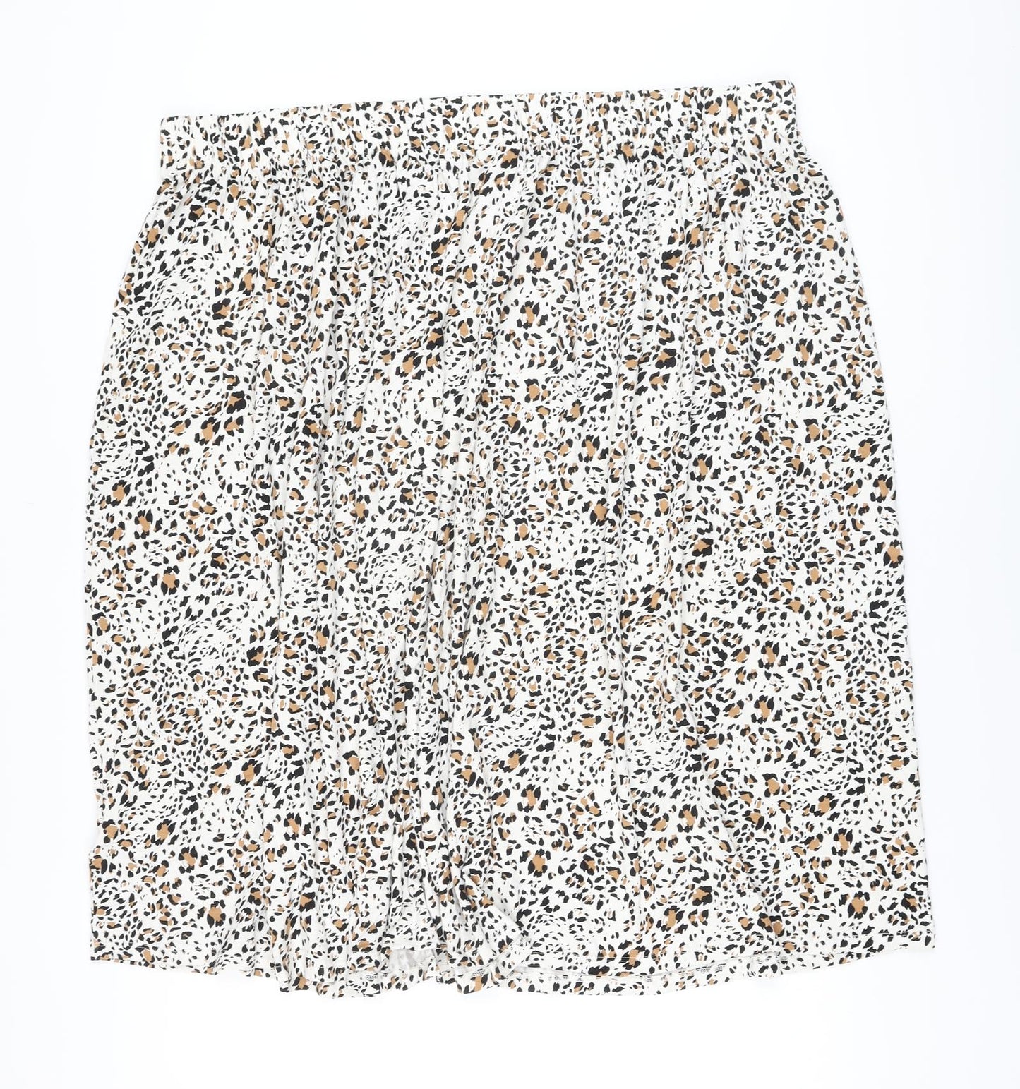 Marks and Spencer Womens Multicoloured Animal Print Viscose A-Line Skirt Size 24