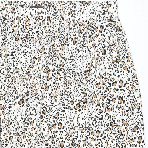 Marks and Spencer Womens Multicoloured Animal Print Viscose A-Line Skirt Size 24