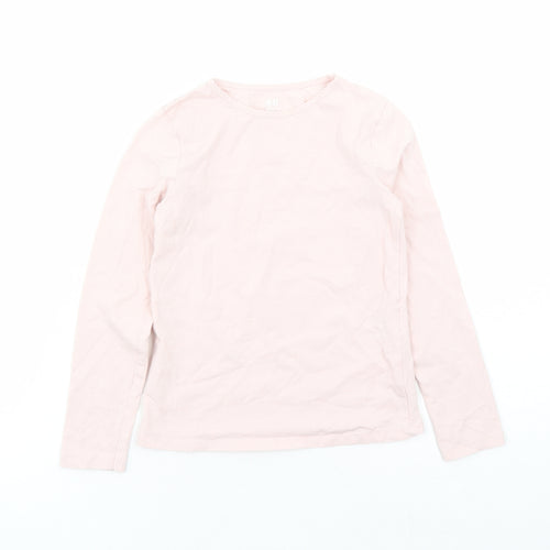 H&M Girls Pink Cotton Basic Casual Size 6 Years Round Neck Pullover - Size 6-8 Years