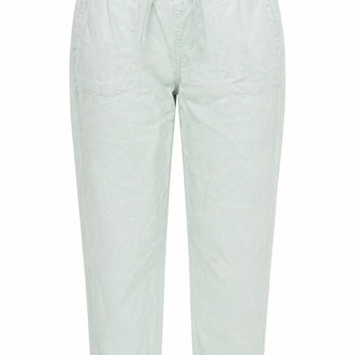 Zara Womens Green Lyocell Carrot Trousers Size M L22 in Regular Drawstring - Elasticated Waist