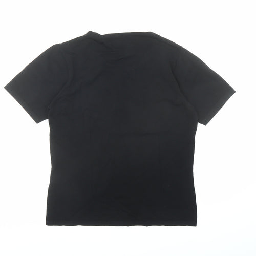 Claire.Dk Womens Black Round Neck Viscose Pullover Jumper Size S
