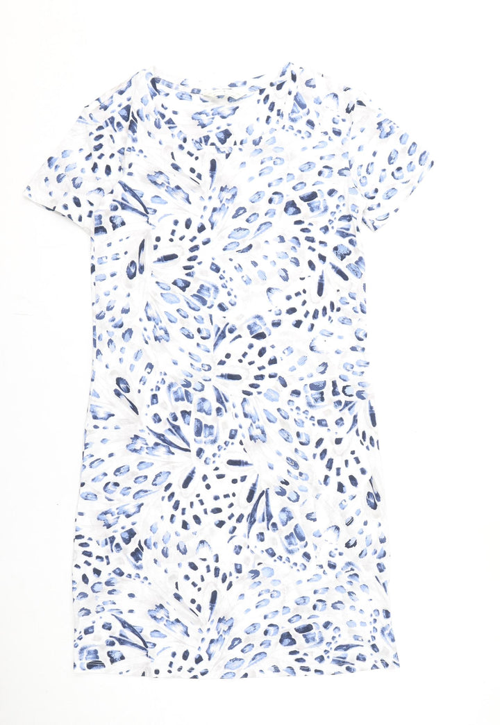 Marks and Spencer Womens Multicoloured Geometric Cotton Top Dress Size XS