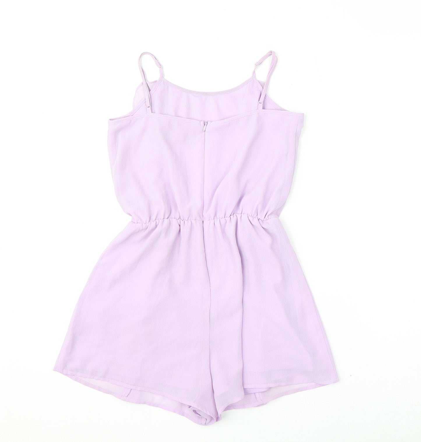 New Look Girls Purple Polyester Romper One-Piece Size 12 Years Zip - Ruffles