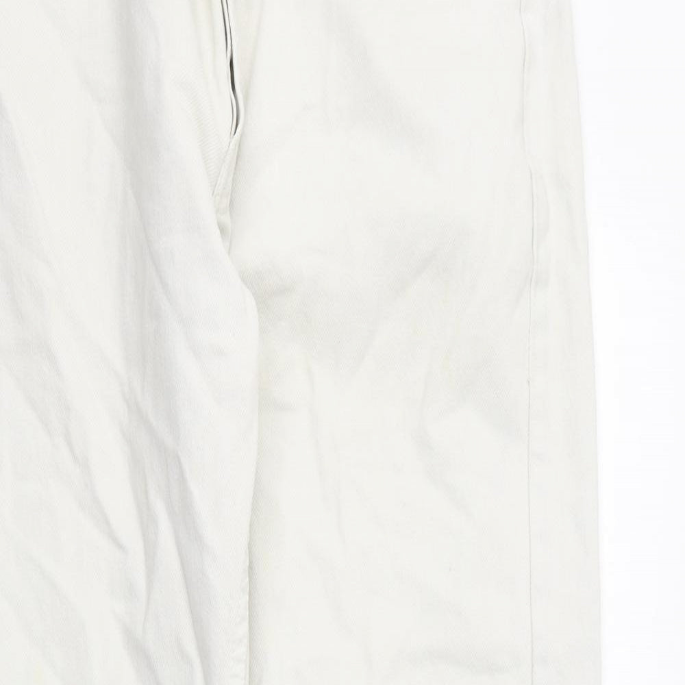 Levi's Mens Beige Cotton Straight Jeans Size 36 in L30 in Regular Zip