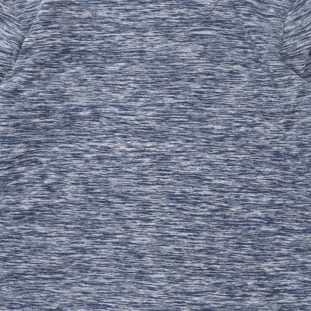 Weird Fish Womens Blue Polyester Pullover Sweatshirt Size 10 Zip