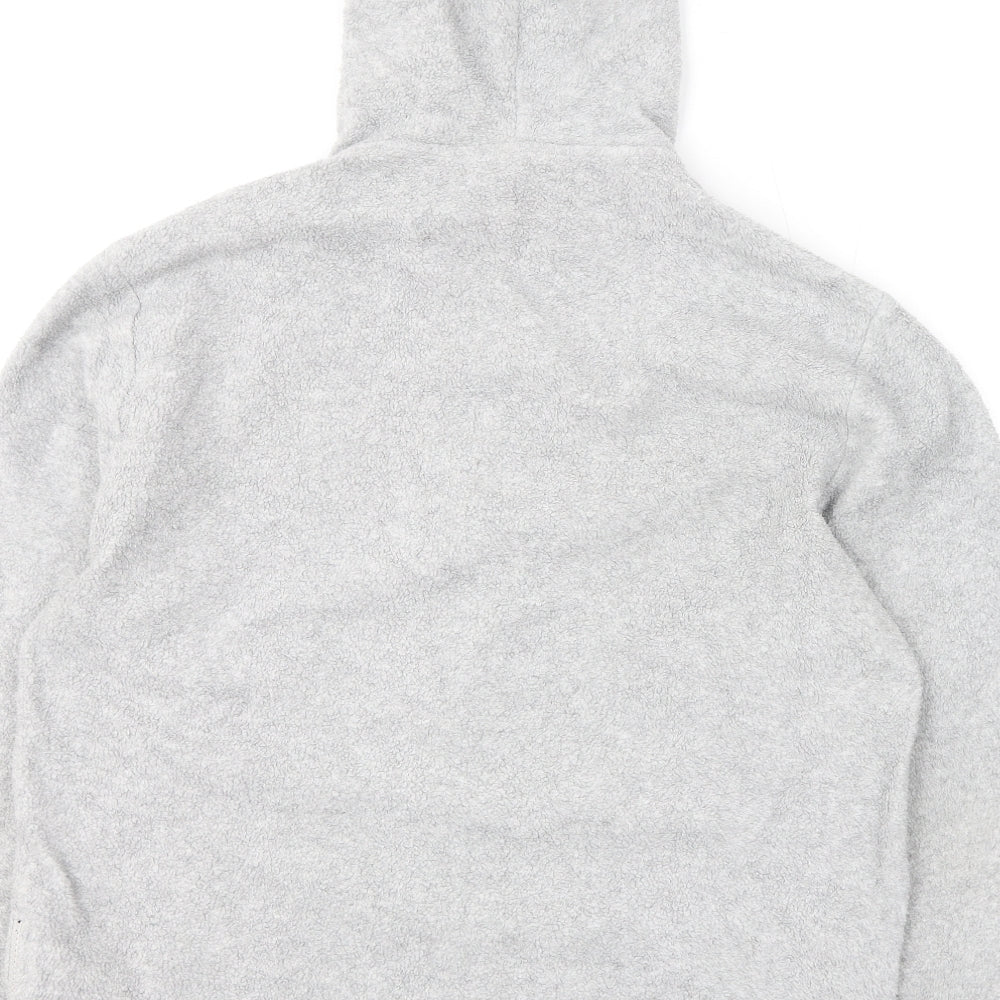 ASOS Womens Grey Polyester Pullover Hoodie Size M Zip